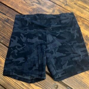 Lululemon Camo Blue shorts. Size 12. Gently worn